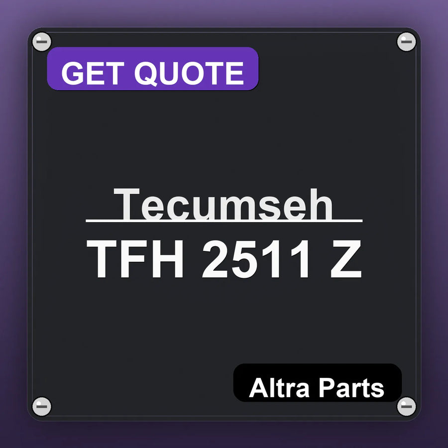 Tecumseh TFH 2511 Z industrial nameplate style image – Altra Parts. GET QUOTE.
