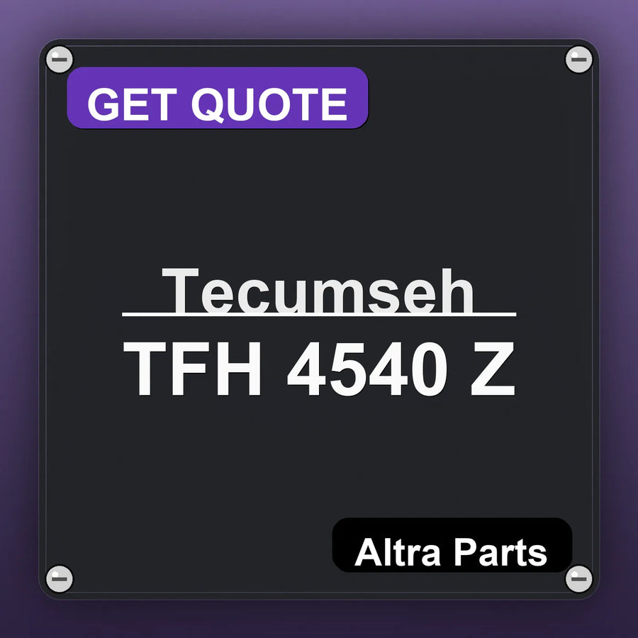 Tecumseh TFH 4540 Z industrial nameplate style image – Altra Parts. GET QUOTE.