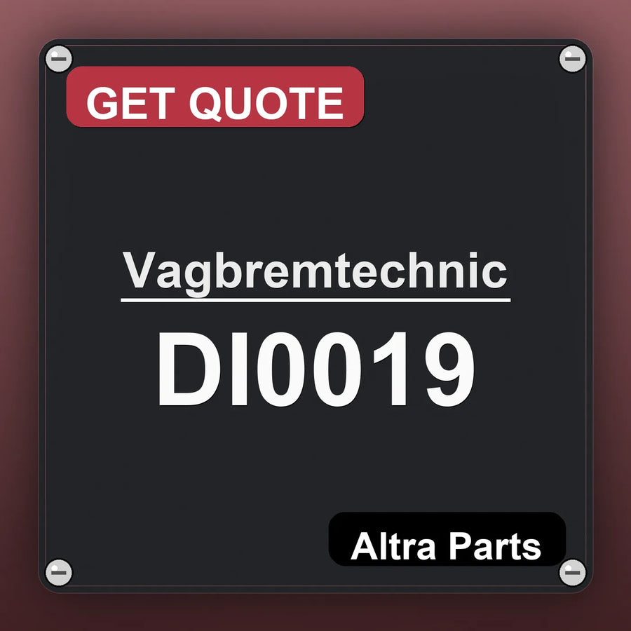 Vagbremtechnic DI0019 industrial nameplate style image – Altra Parts. GET QUOTE.