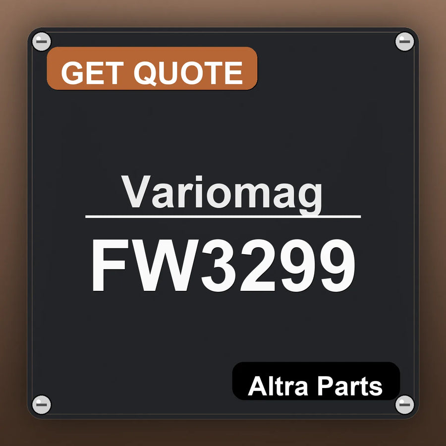 Variomag FW3299 industrial nameplate style image – Altra Parts. GET QUOTE.