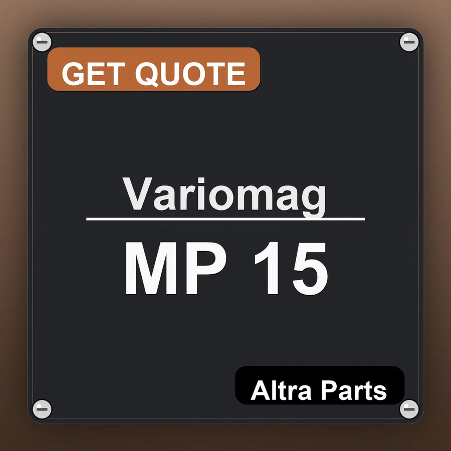 Variomag MP 15 industrial nameplate style image – Altra Parts. GET QUOTE.