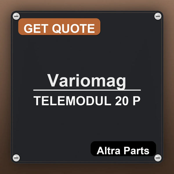 Variomag TELEMODUL 20 P industrial nameplate style image – Altra Parts. GET QUOTE.
