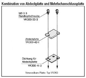 SMC VK300-42-1A Blindplatte