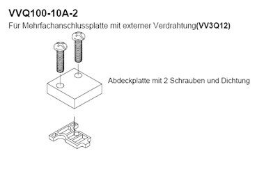 SMC VVQ100-10A-2 Abdeckplatte