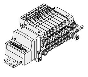 SMC VVQ1000-57A DIN-Schienen-Anbausatz