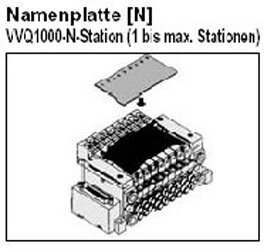 SMC VVQ1000-N-14 Namenplatte