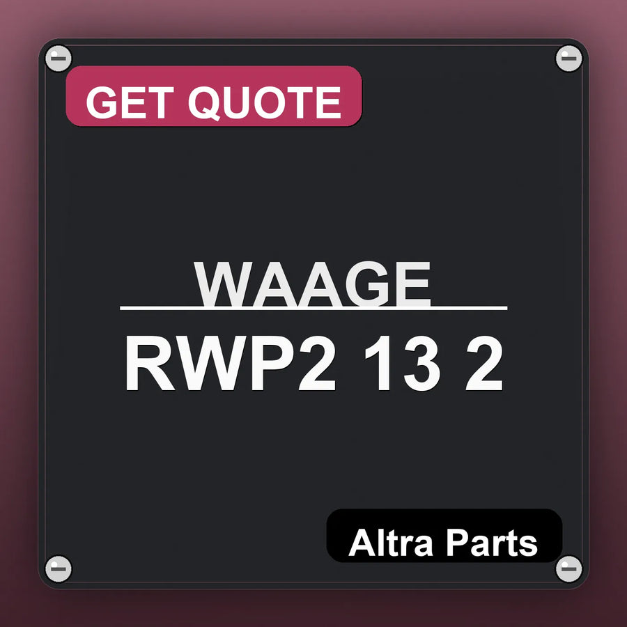 WAAGE RWP2 13 2 industrial nameplate style image – Altra Parts. GET QUOTE.
