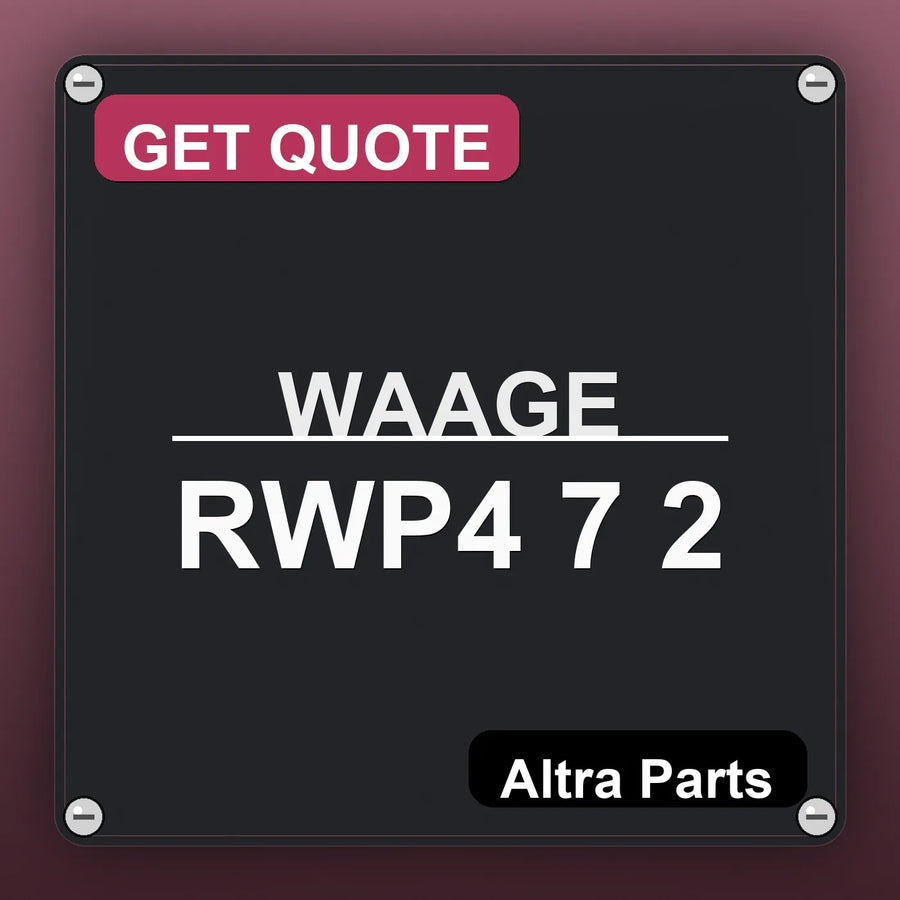 WAAGE RWP4 7 2 industrial nameplate style image – Altra Parts. GET QUOTE.