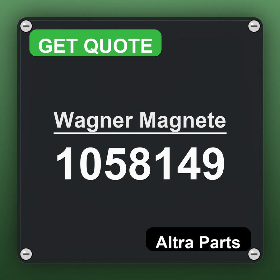Wagner Magnete 1058149 industrial nameplate style image – Altra Parts. GET QUOTE.