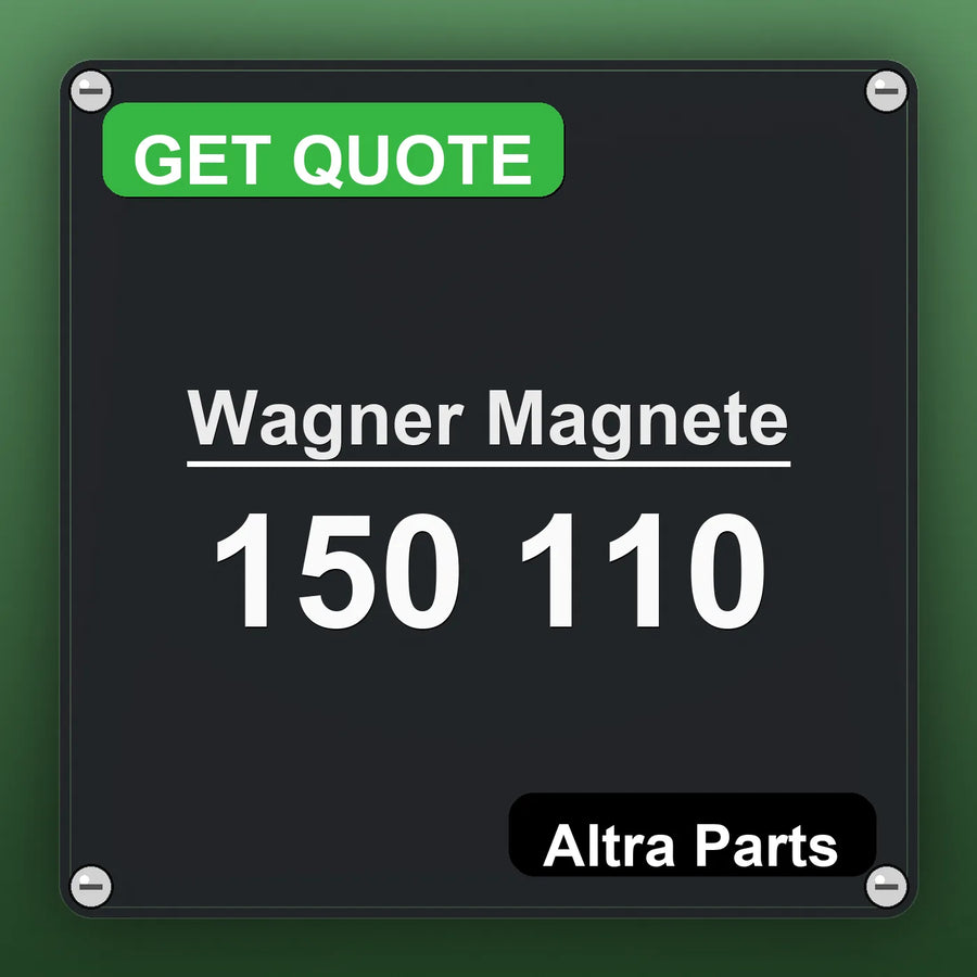 Wagner Magnete 150 110 industrial nameplate style image – Altra Parts. GET QUOTE.
