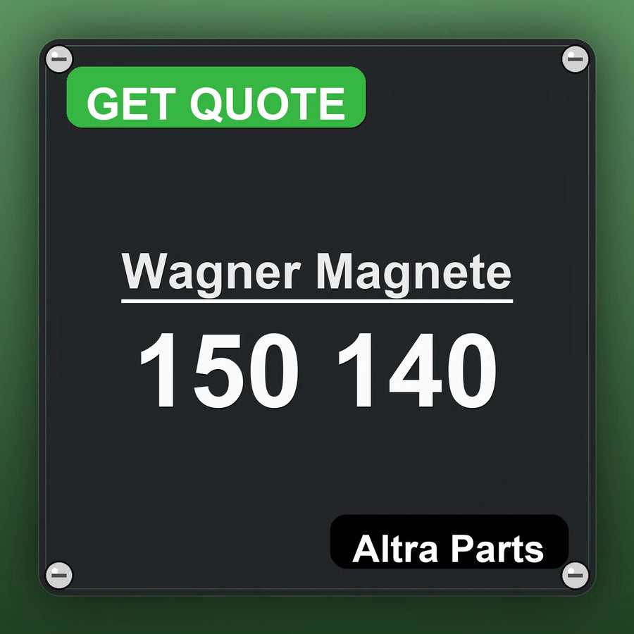 Wagner Magnete 150 140 industrial nameplate style image – Altra Parts. GET QUOTE.