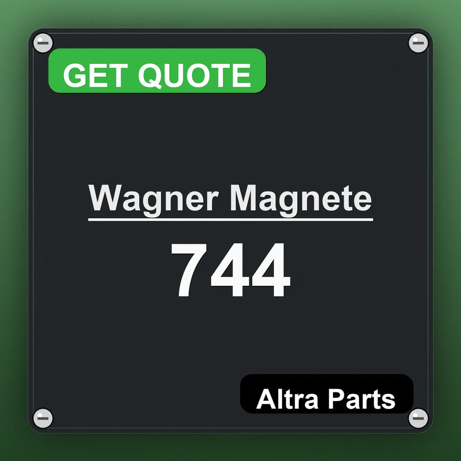 Wagner Magnete 744 industrial nameplate style image – Altra Parts. GET QUOTE.