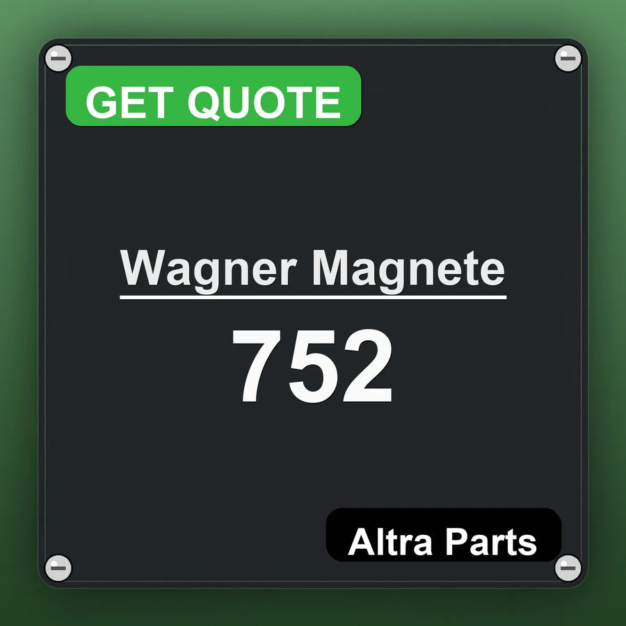 Wagner Magnete 752 industrial nameplate style image – Altra Parts. GET QUOTE.