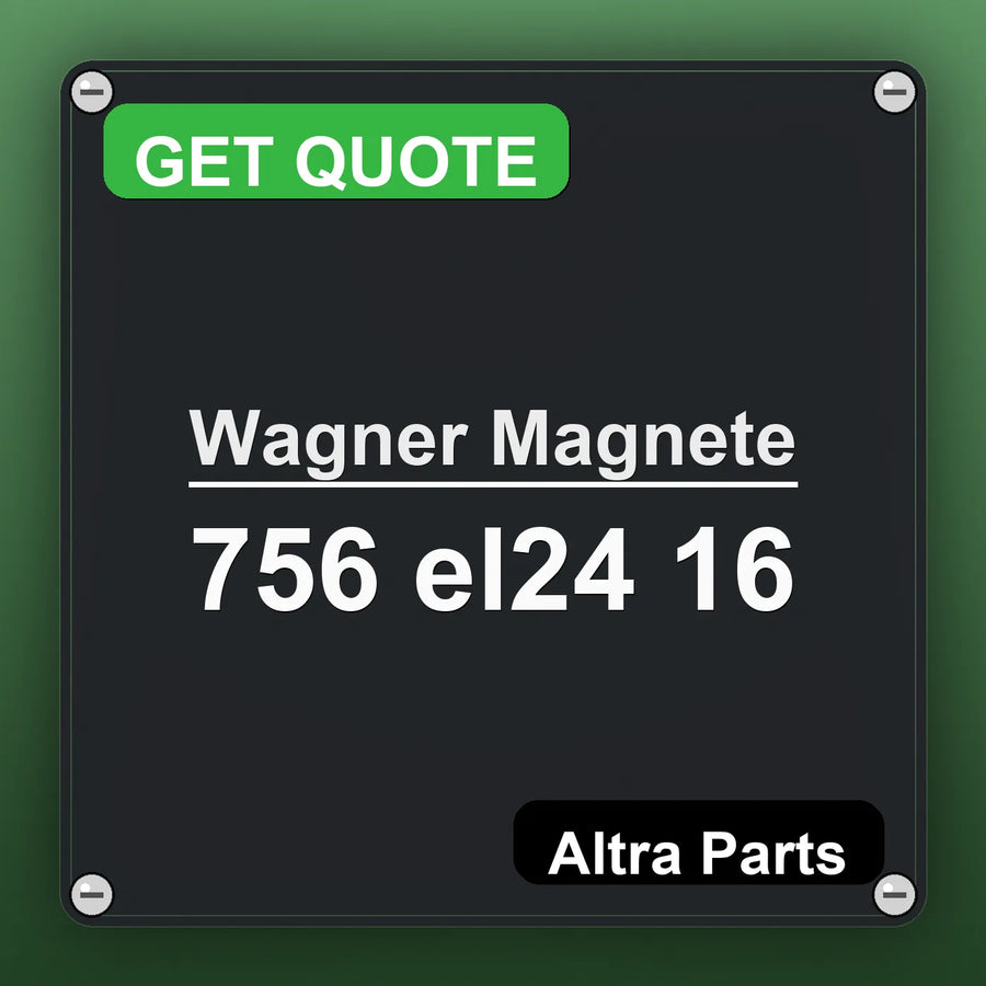Wagner Magnete 756 el24 16 industrial nameplate style image – Altra Parts. GET QUOTE.