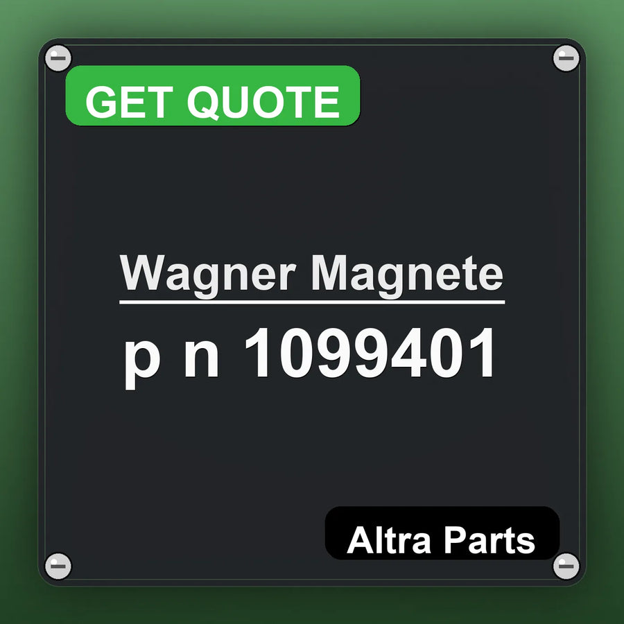 Wagner Magnete p n 1099401 industrial nameplate style image – Altra Parts. GET QUOTE.