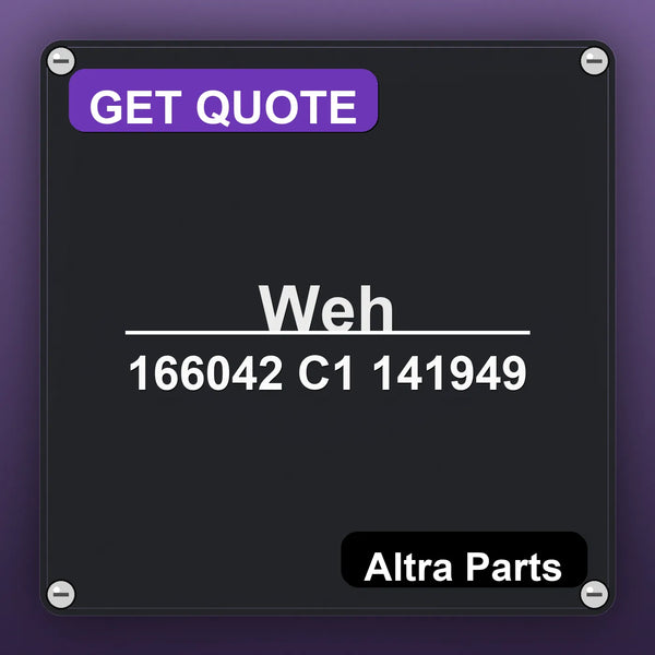 Weh 166042 C1 141949 industrial nameplate style image – Altra Parts. GET QUOTE.