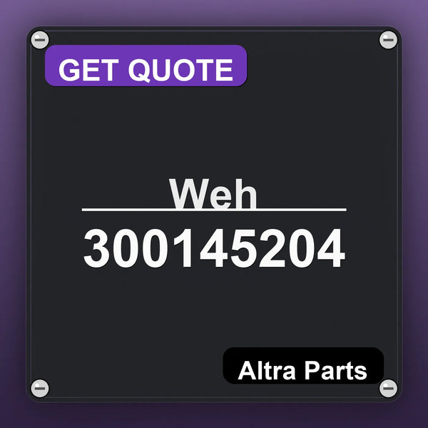 Weh 300145204 industrial nameplate style image – Altra Parts. GET QUOTE.