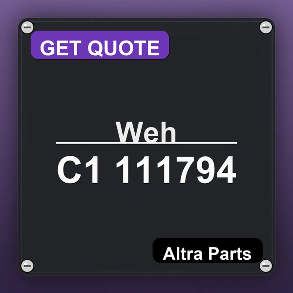 Weh C1 111794 industrial nameplate style image – Altra Parts. GET QUOTE.