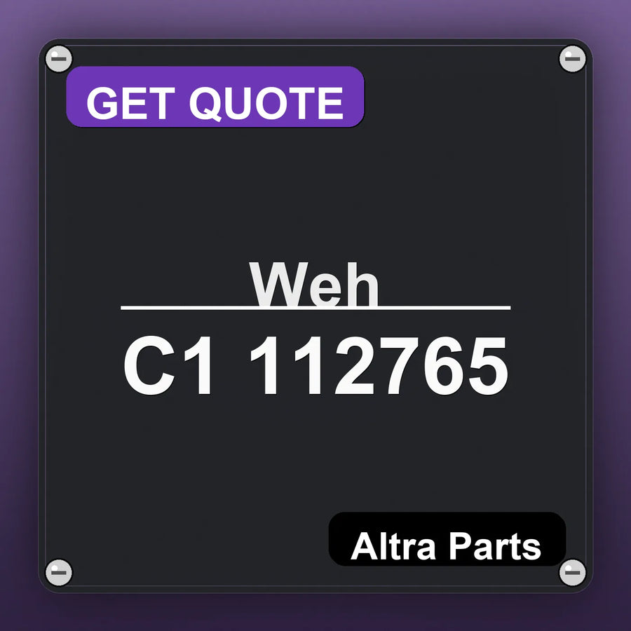 Weh C1 112765 industrial nameplate style image – Altra Parts. GET QUOTE.