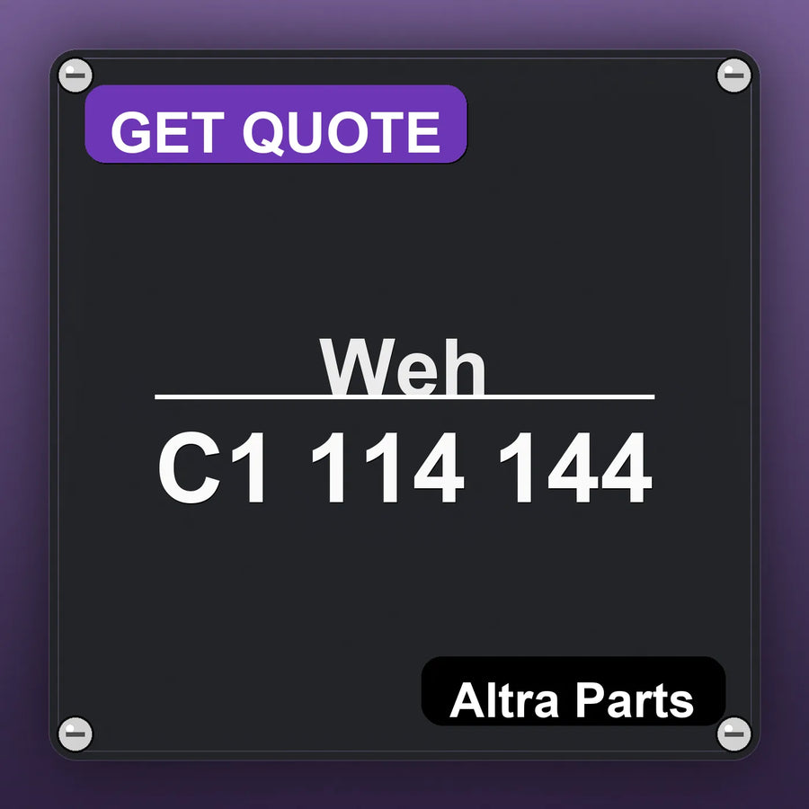 Weh C1 114 144 industrial nameplate style image – Altra Parts. GET QUOTE.