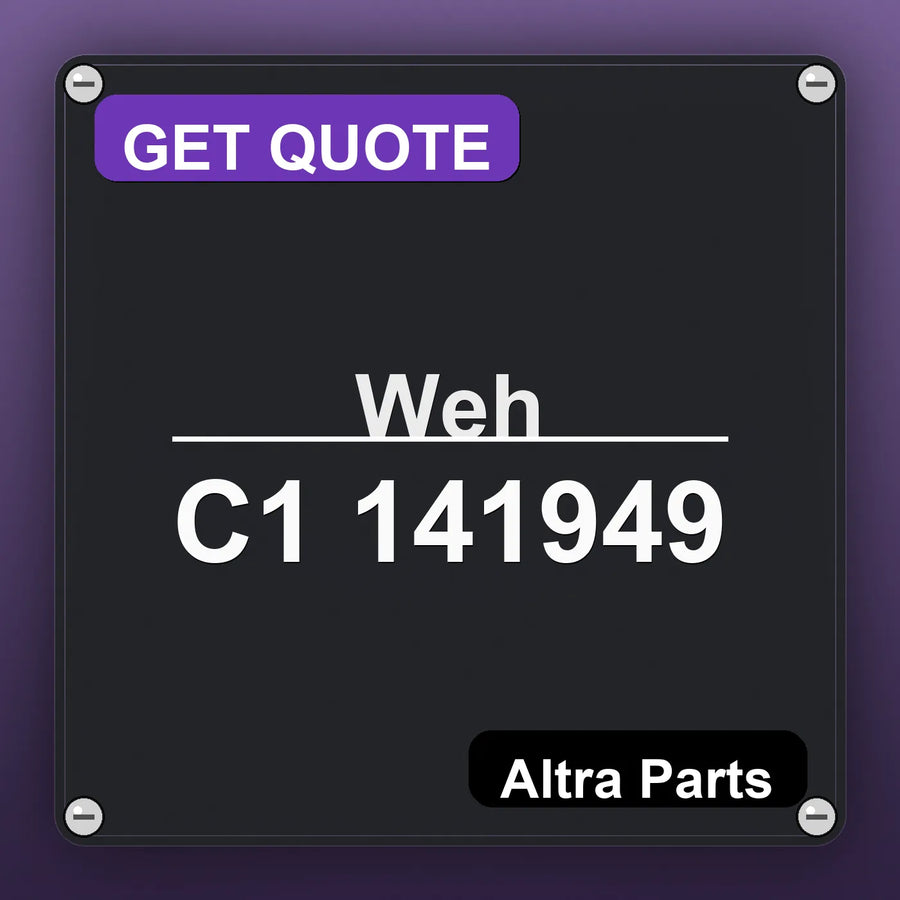 Weh C1 141949 industrial nameplate style image – Altra Parts. GET QUOTE.