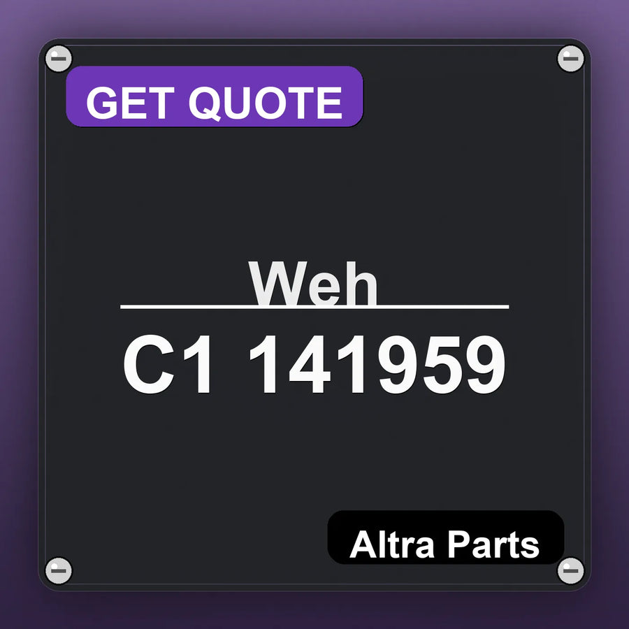 Weh C1 141959 industrial nameplate style image – Altra Parts. GET QUOTE.