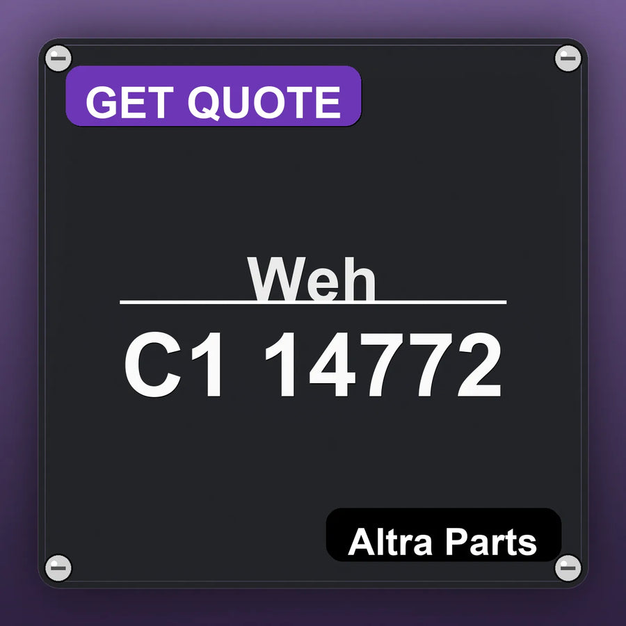 Weh C1 14772 industrial nameplate style image – Altra Parts. GET QUOTE.
