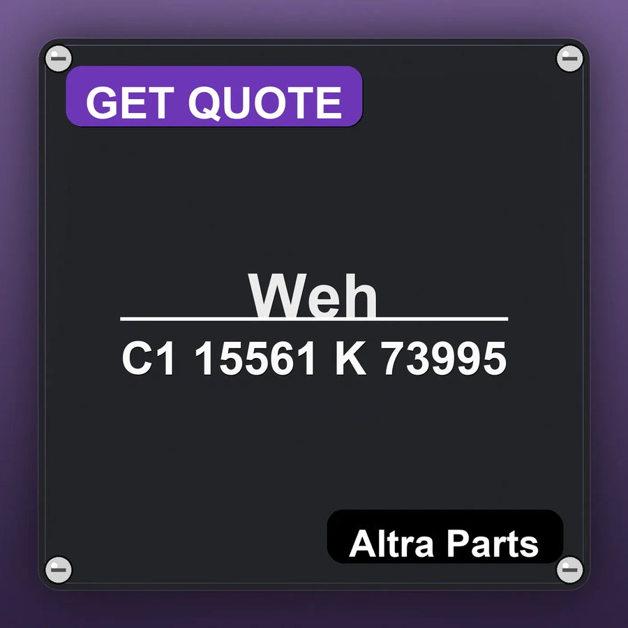 Weh C1 15561 K 73995 industrial nameplate style image – Altra Parts. GET QUOTE.