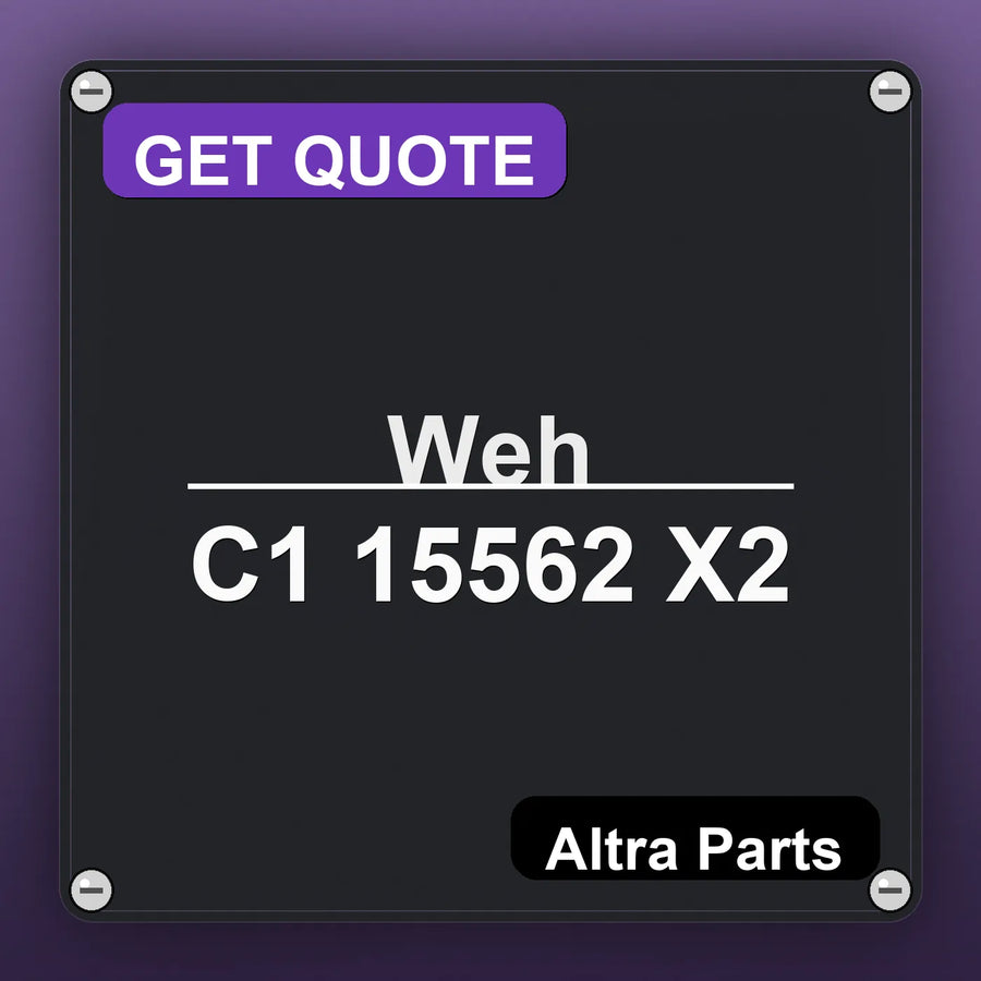 Weh C1 15562 X2 industrial nameplate style image – Altra Parts. GET QUOTE.