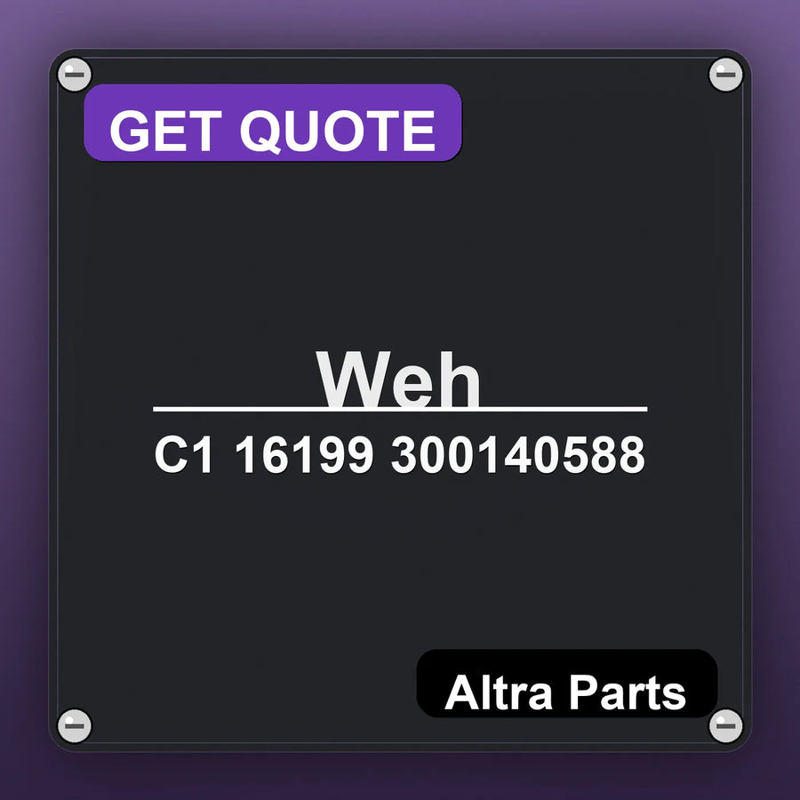 Weh C1 16199 300140588 industrial nameplate style image – Altra Parts. GET QUOTE.
