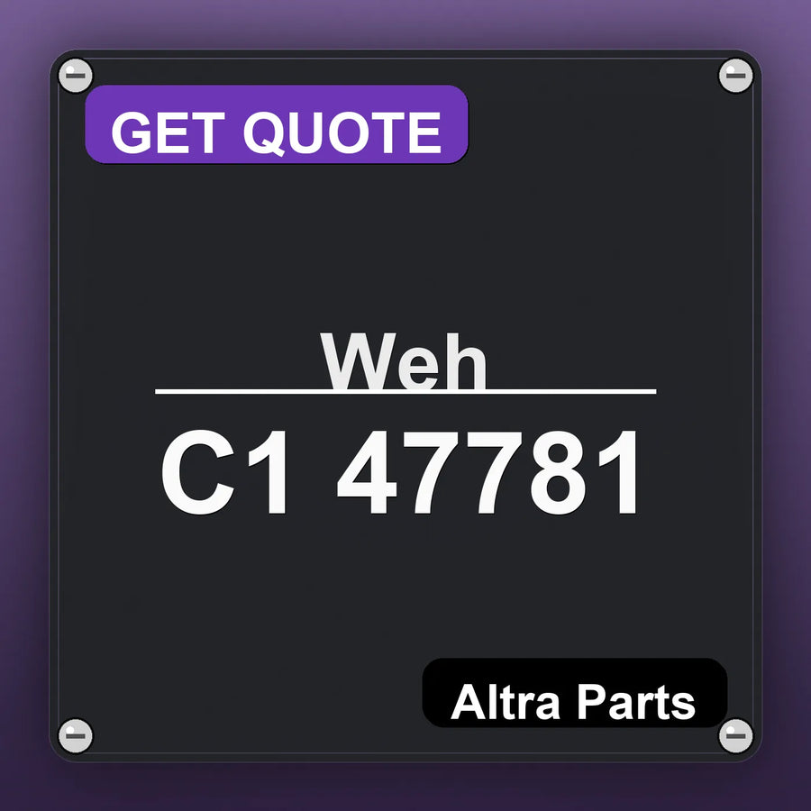Weh C1 47781 industrial nameplate style image – Altra Parts. GET QUOTE.