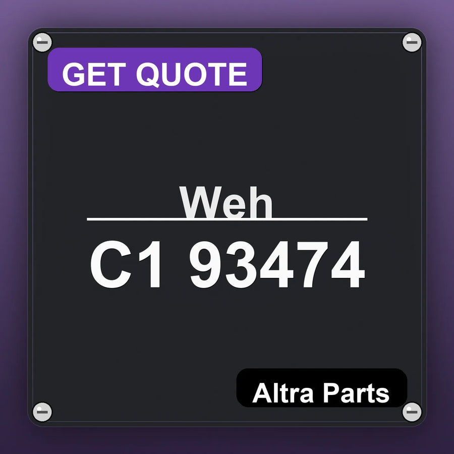 Weh C1 93474 industrial nameplate style image – Altra Parts. GET QUOTE.