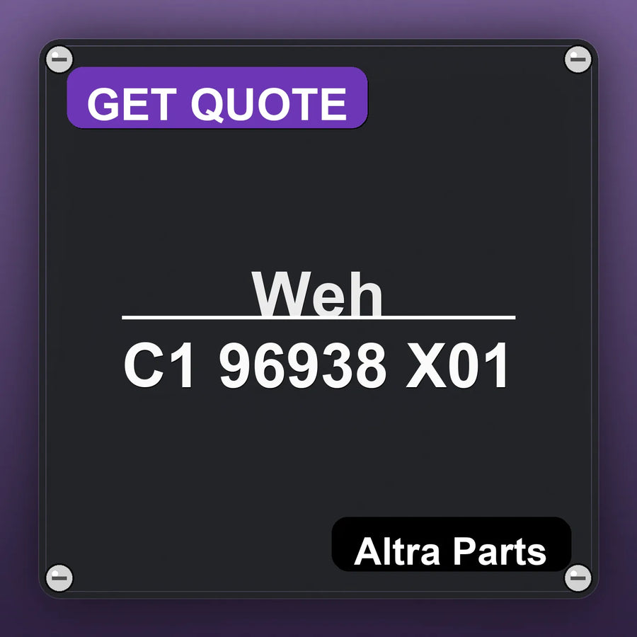 Weh C1 96938 X01 industrial nameplate style image – Altra Parts. GET QUOTE.