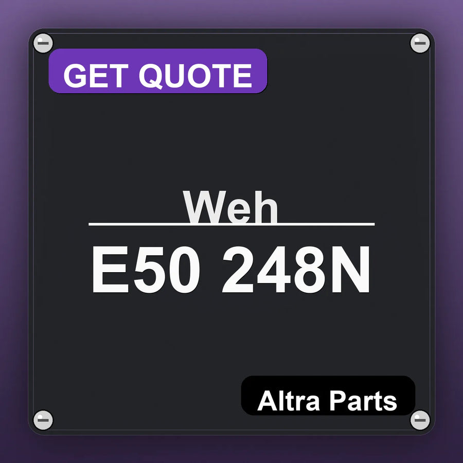 Weh E50 248N industrial nameplate style image – Altra Parts. GET QUOTE.