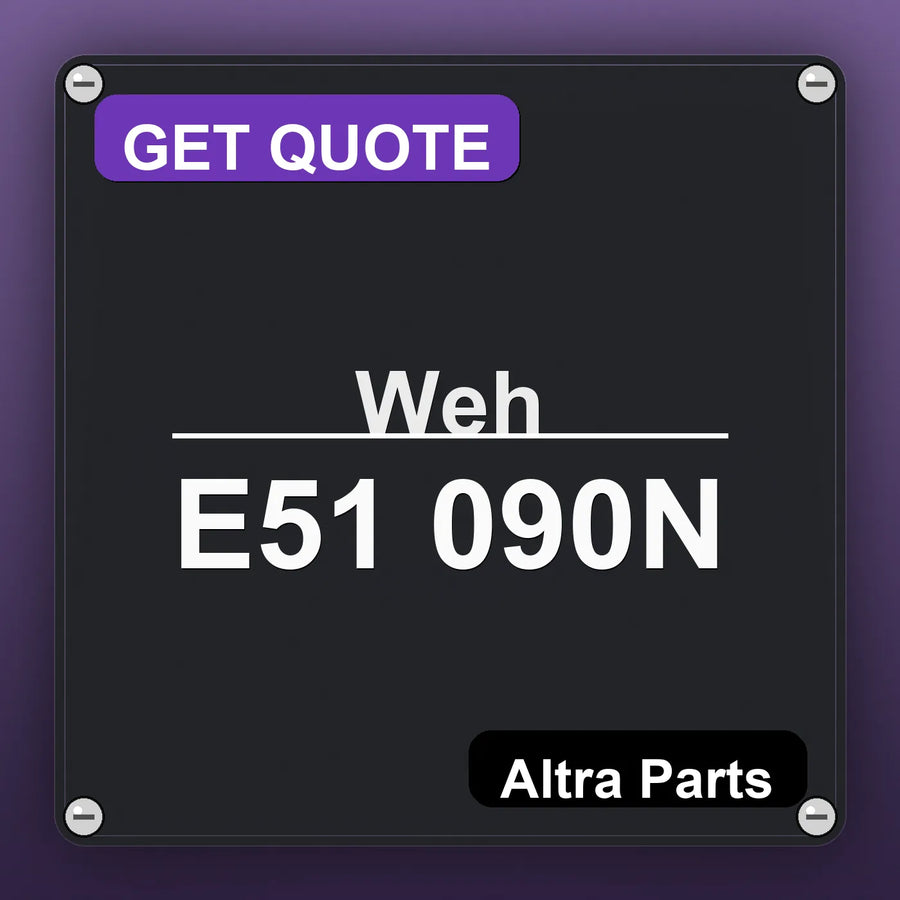 Weh E51 090N industrial nameplate style image – Altra Parts. GET QUOTE.