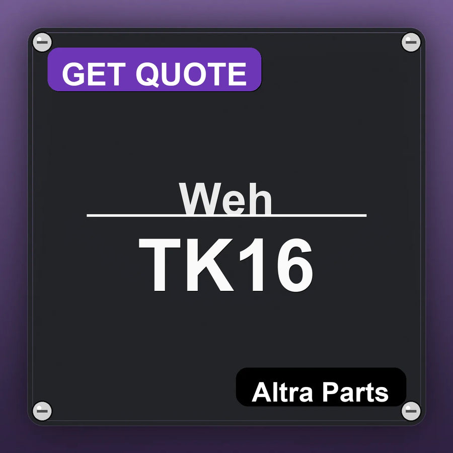 Weh TK16 industrial nameplate style image – Altra Parts. GET QUOTE.