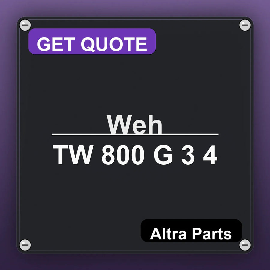 Weh TW 800 G 3 4 industrial nameplate style image – Altra Parts. GET QUOTE.