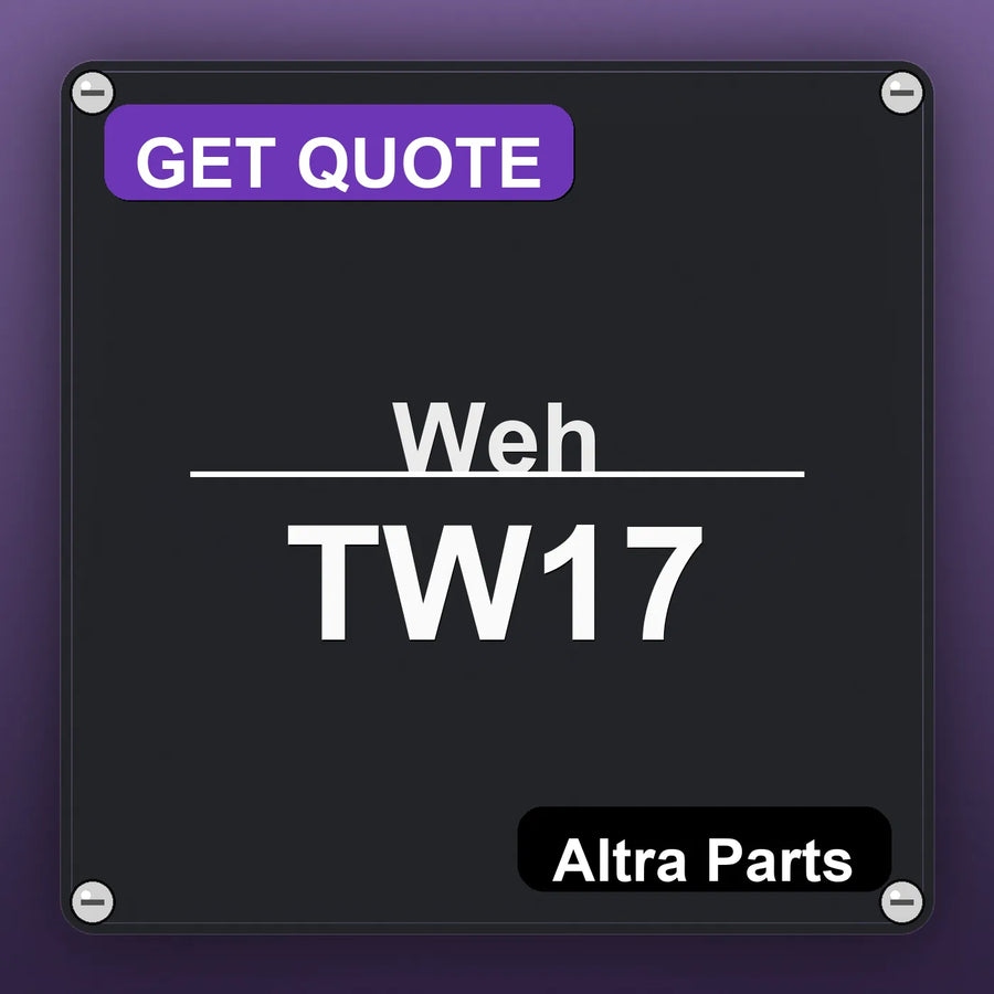 Weh TW17 industrial nameplate style image – Altra Parts. GET QUOTE.