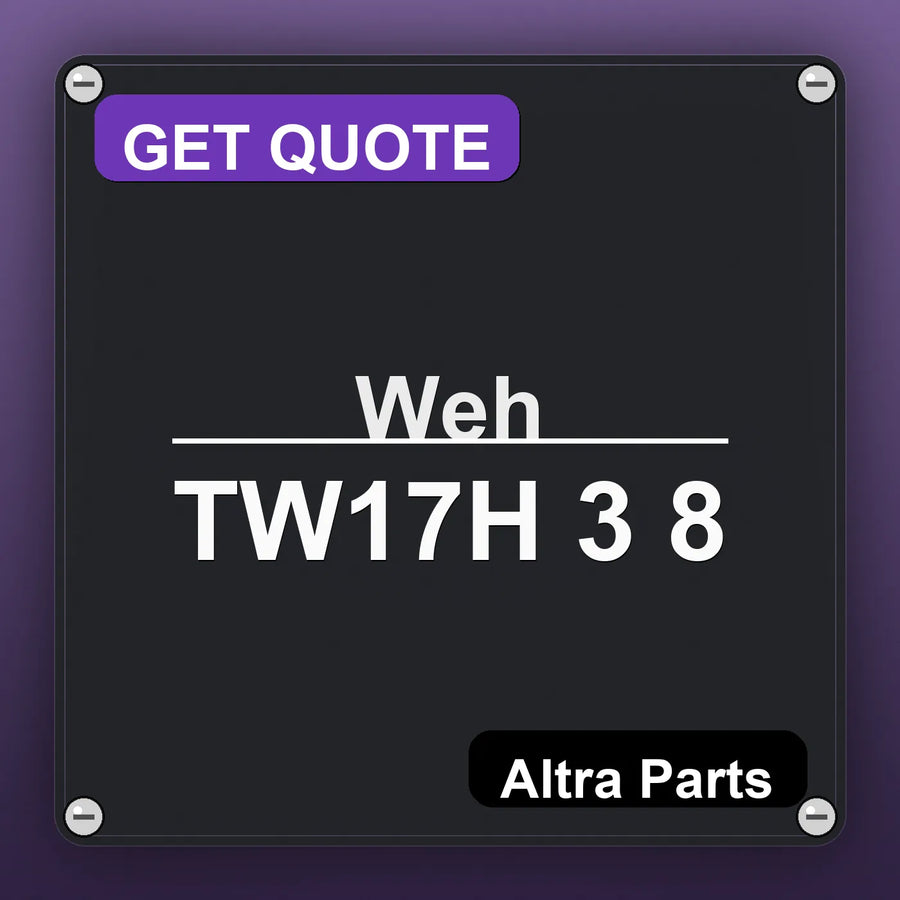 Weh TW17H 3 8 industrial nameplate style image – Altra Parts. GET QUOTE.