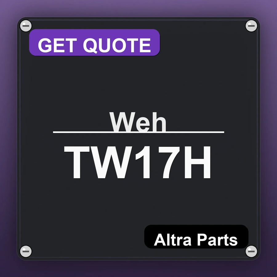 Weh TW17H industrial nameplate style image – Altra Parts. GET QUOTE.