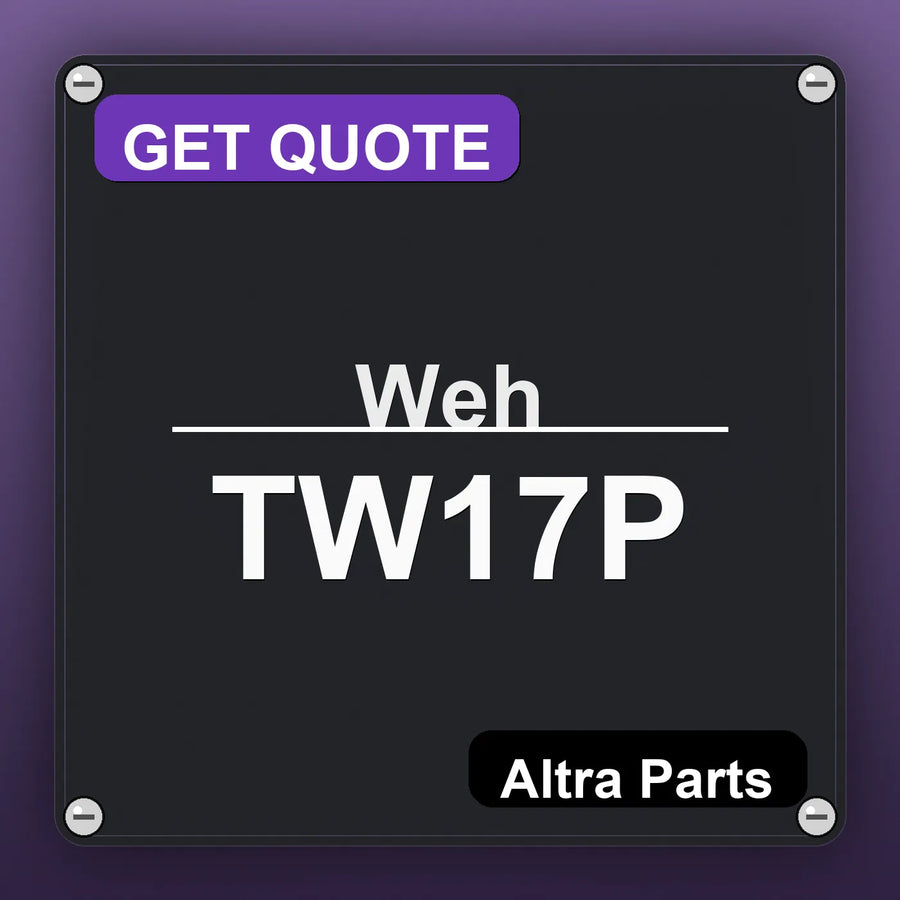 Weh TW17P industrial nameplate style image – Altra Parts. GET QUOTE.