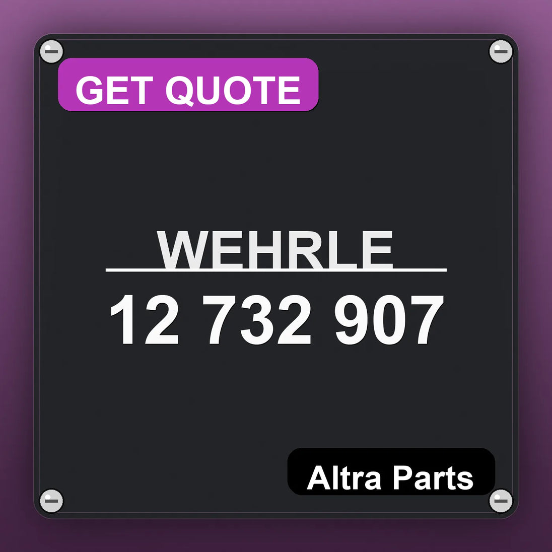 WEHRLE 12 732 907 | Altra Parts