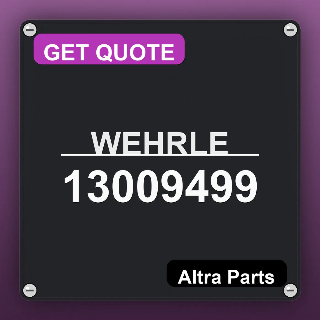 WEHRLE 13009499 | Altra Parts
