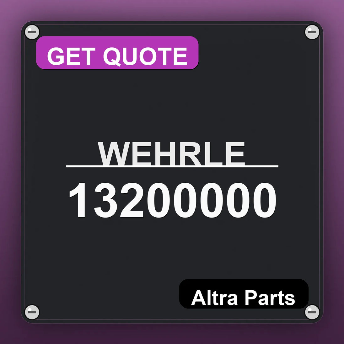 WEHRLE 13200000 | Altra Parts