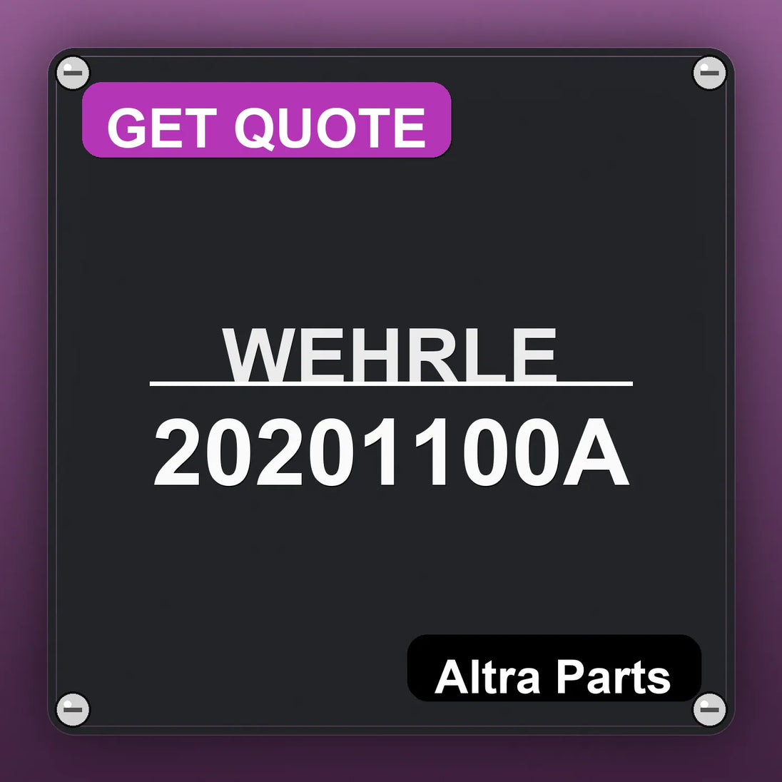 WEHRLE 20201100A | Altra Parts