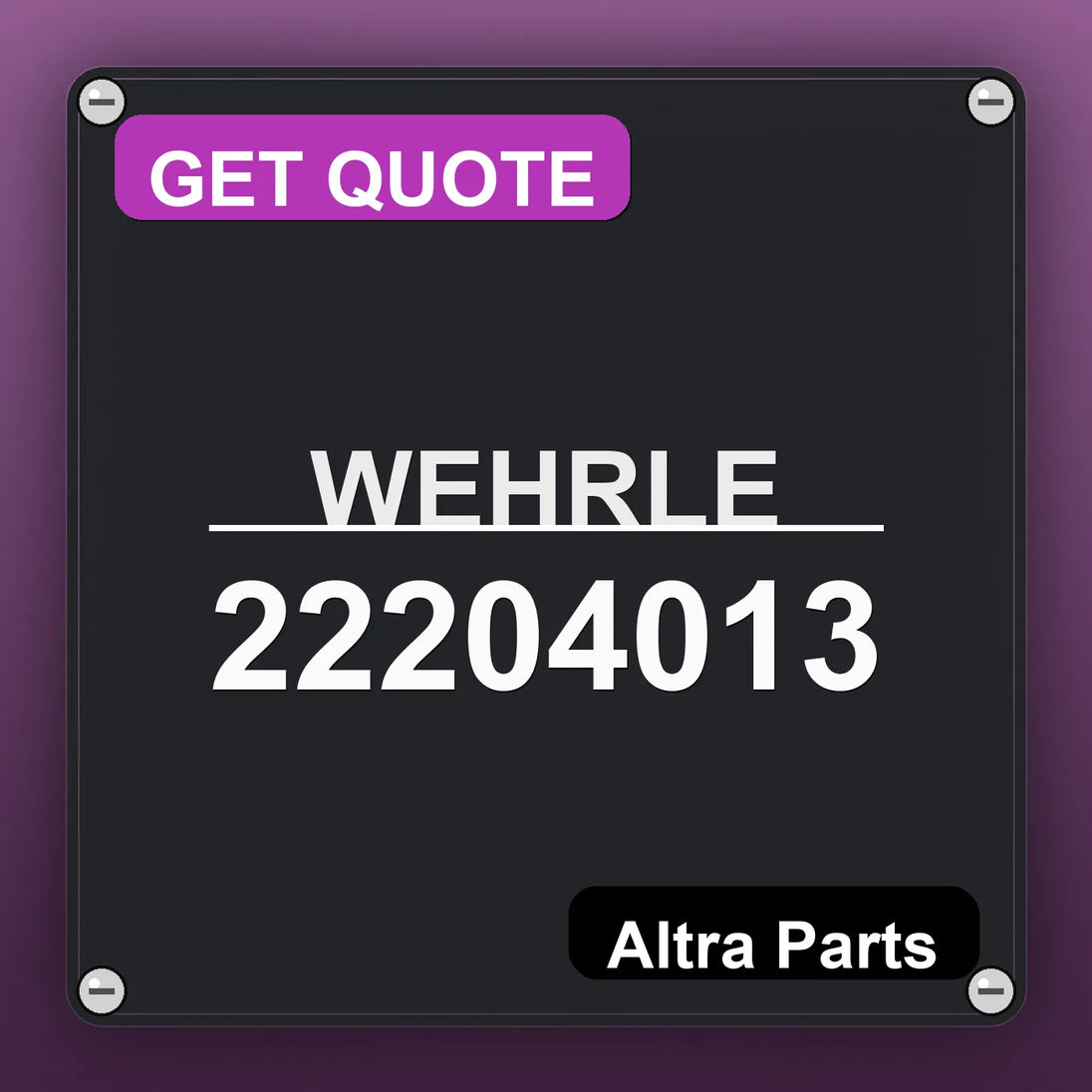 WEHRLE 22204013 | Altra Parts