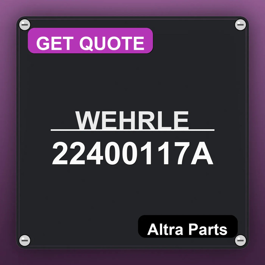 WEHRLE 22400117A | Altra Parts