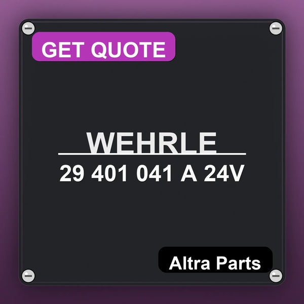 WEHRLE 29 401 041 A 24V | Altra Parts