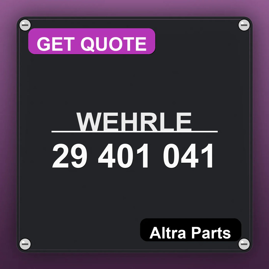 WEHRLE 29 401 041 | Altra Parts