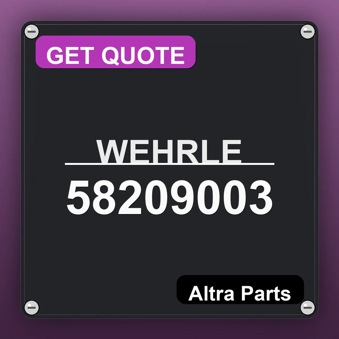 WEHRLE 58209003 | Altra Parts